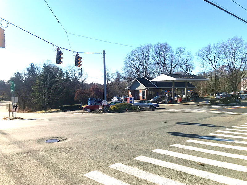 Figure 10 - View of Southwest Intersection Corner. Image shows a gas station. Figure 10 - View of Southwest Intersection Corner. Image shows a gas station.